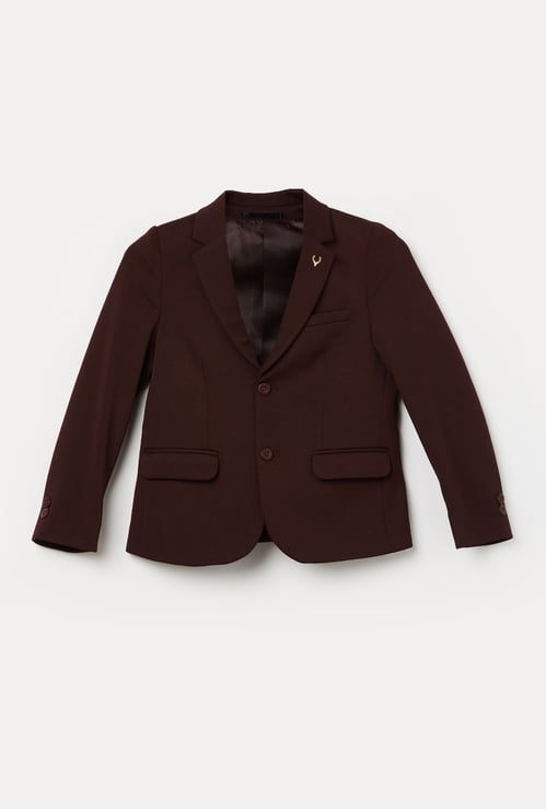 ALLEN SOLLY Boys Solid Blazer