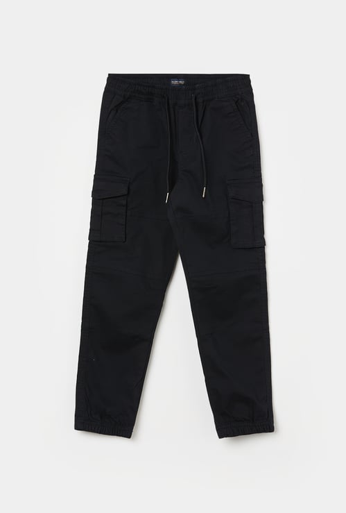 ALLEN SOLLY Boys Solid Cargo Joggers