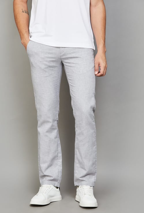 ARROW SPORT Solid Regular Fit Trousers
