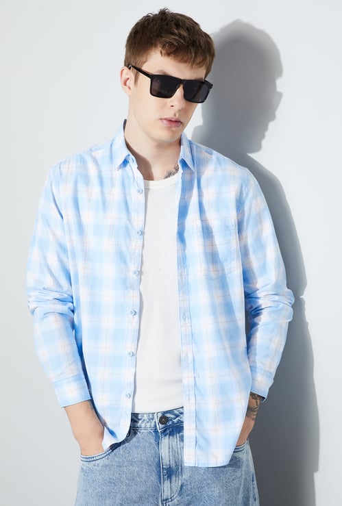 FAME FOREVER Checked Smart Fit Shirt