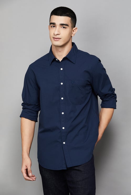 AMERICAN EAGLE Solid Regular Fit Shirt
