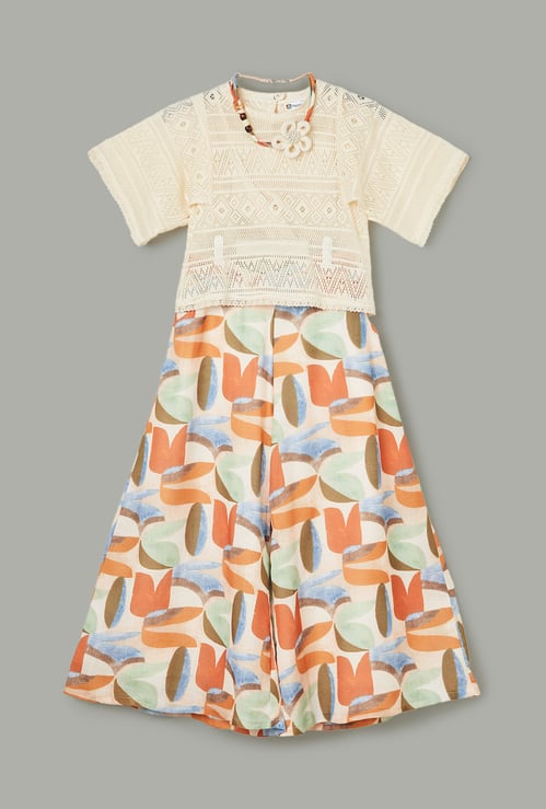 PEPPERMINT Woven Top with Pants Set
