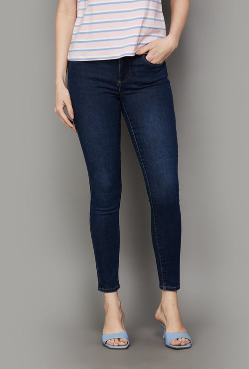 ONLY Solid Skinny Fit Jeans