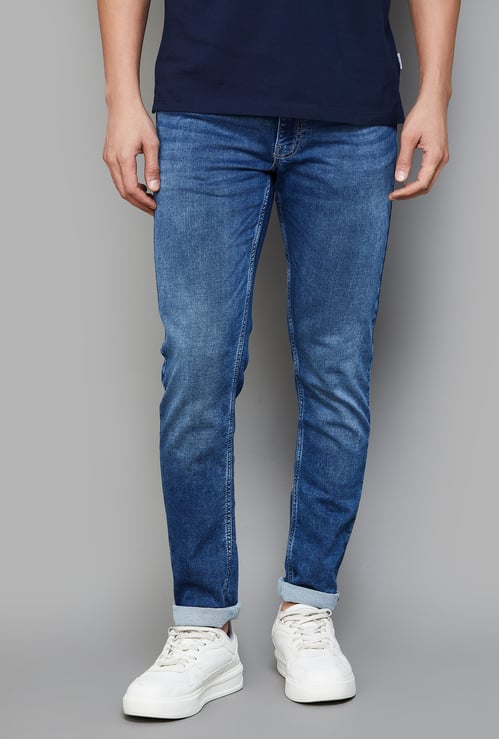 UNITED COLORS OF BENETTON Washed Slim Tapered Jeans