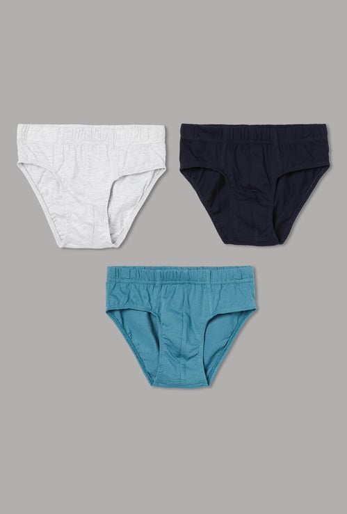 FAME FOREVER Boys Solid Briefs - Pack of 3