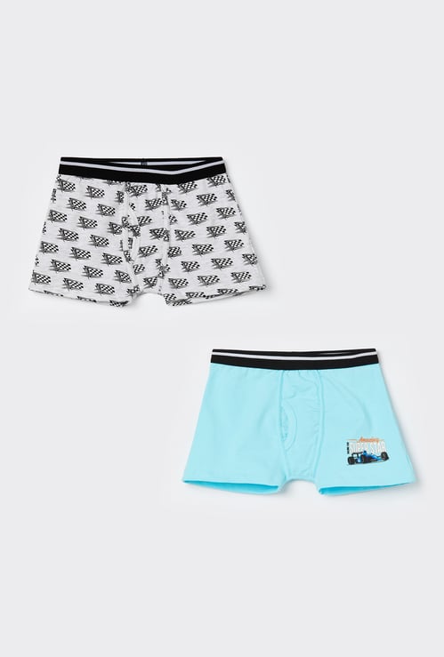 FAME FOREVER Boys Printed Trunks - Pack of 2