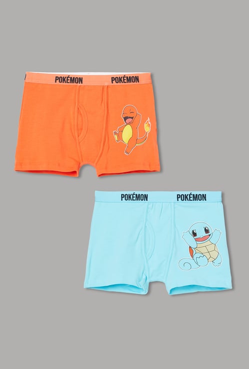 FAME FOREVER Boys Pokemon Print Boxers - Pack of 2