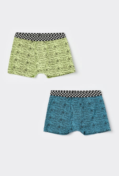 FAME FOREVER Boys Printed Trunks - Pack of 2