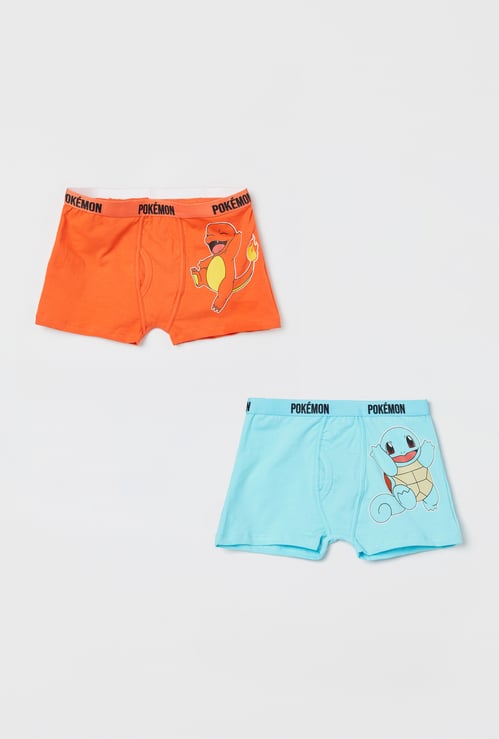 FAME FOREVER Boys Pokemon Print Boxers - Pack of 2