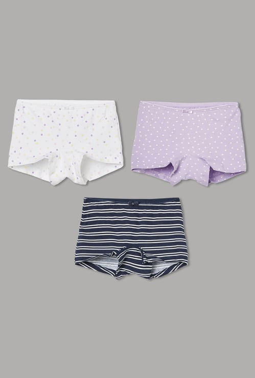 FAME FOREVER Girls Printed Hipster Panties - Pack of 3