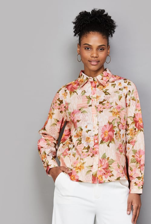 VERO MODA Floral Print Regular Shirt