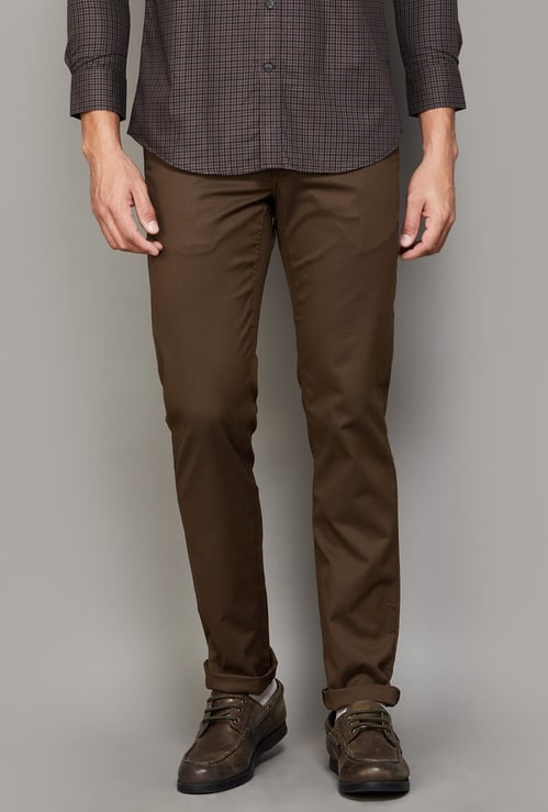 LP SPORT Textured Slim Tapered Trousers