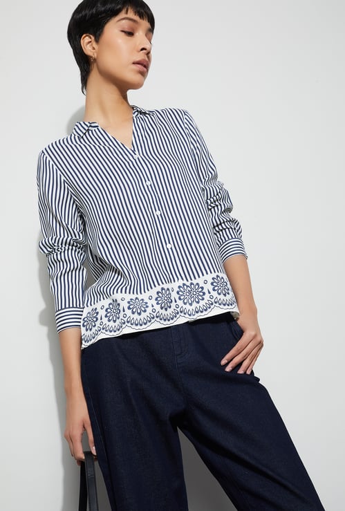 FAME FOREVER Striped Shirt
