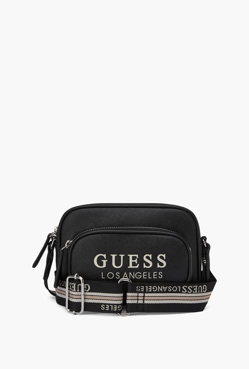GUESS Brand Print Sling Bag