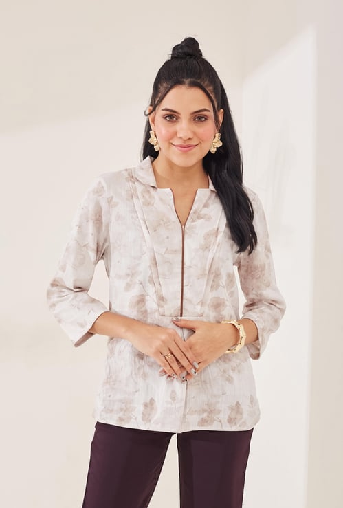 LATIN QUARTERS Floral-Print Tunic