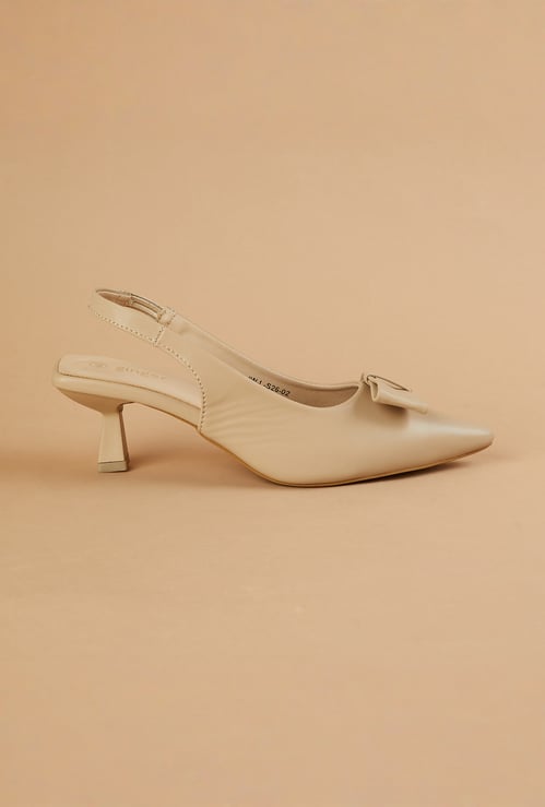 GINGER Bow Detail Cuban Heels
