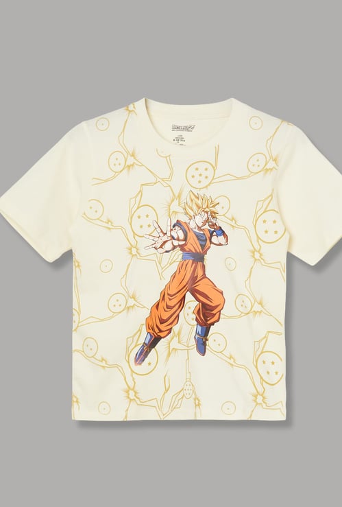 KIDSVILLE Boys Dragon Ball Z Print T-shirt