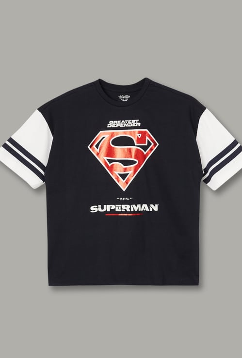 KIDSVILLE Boys Superman Graphic Print T-shirt