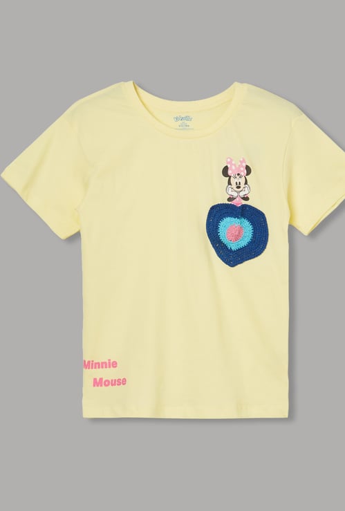 KIDSVILLE Girls Minnie Mouse T-shirt