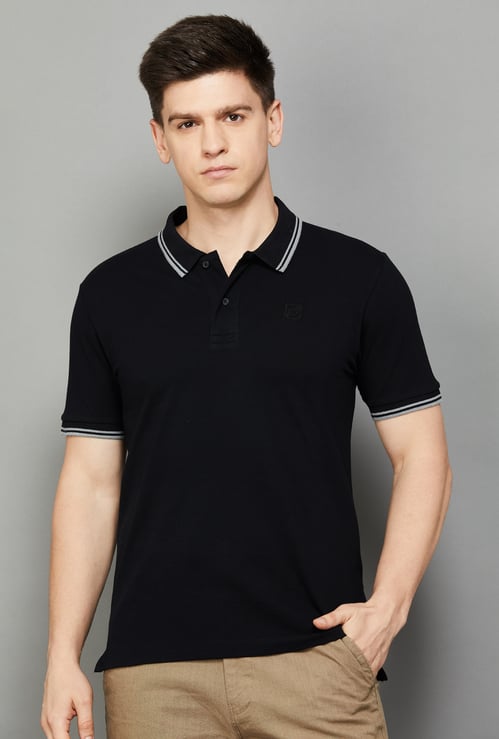 BEING HUMAN Solid Polo T-shirt