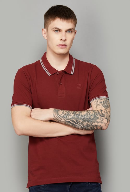 BEING HUMAN Solid Polo T-shirt