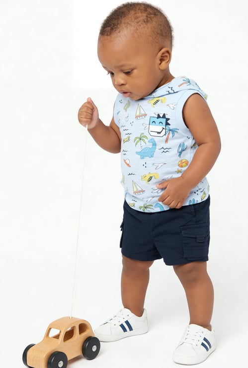 FAME FOREVER Boys Solid Cargo Shorts