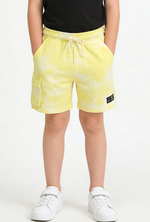 FAME FOREVER Boys Tie-Dye Cargo Shorts