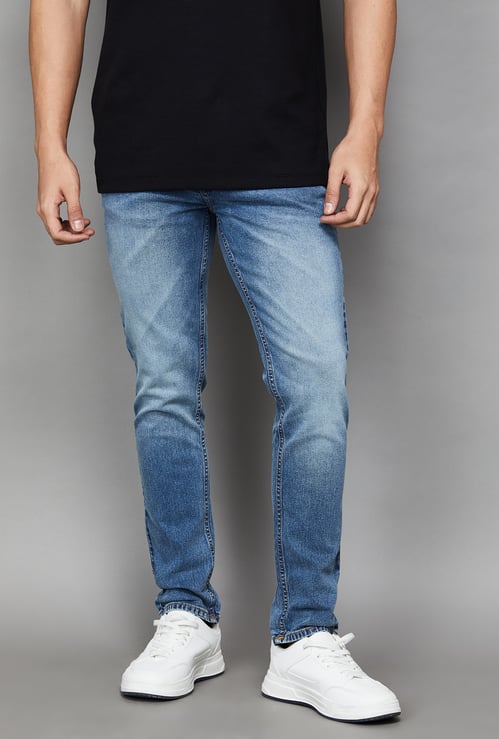 UNITED COLORS OF BENETTON Washed Slim Tapered Jeans