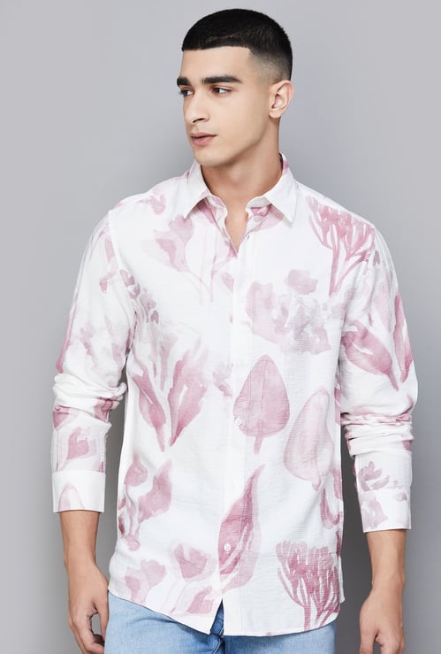 JACK & JONES Floral Print Regular Fit Shirt