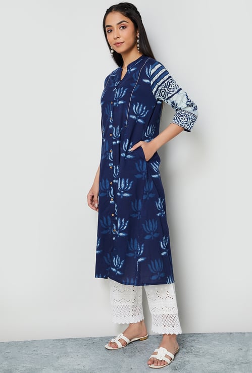 MELANGE Printed Straight Kurta