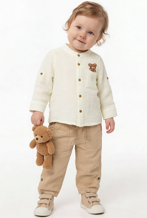 FAME FOREVER Boys Applique Shirt