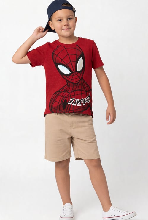 FAME FOREVER Boys Spider-Man Print T-shirt