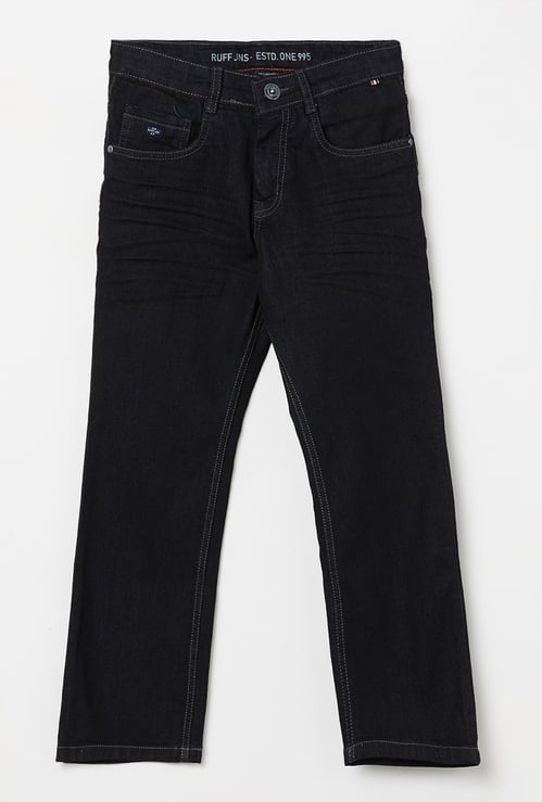 RUFF KIDS Boys Mid Wash Bootcut Jeans