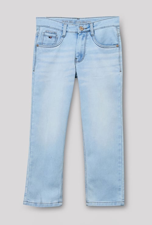 RUFF KIDS Boys Light Wash Reversible Jeans