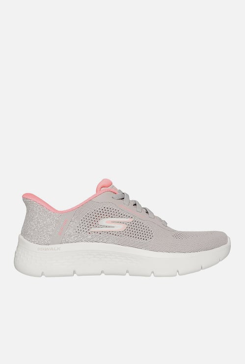 SKECHERS Go Walk Lace-Up Air-Cooled Sports Shoes