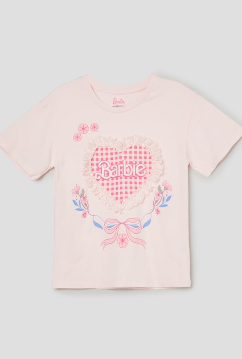 Kidsville Barbie Printed T-shirt