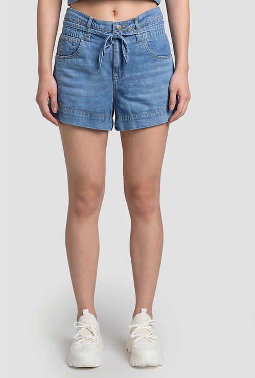 KRAUS Tie-Up Waist Shorts
