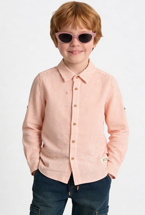 FAME FOREVER Boys Striped Shirt