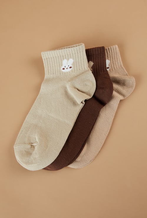 GINGER Ankle Length Socks - Pack of 3