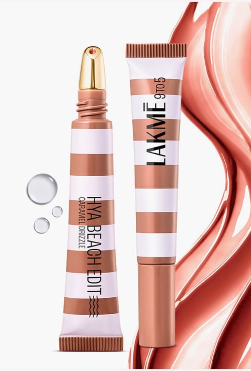 LAKME 9to5 Hya Matte Beach Edit Lip Gloss Stain - 3 Caramel Drizzle - 10ml