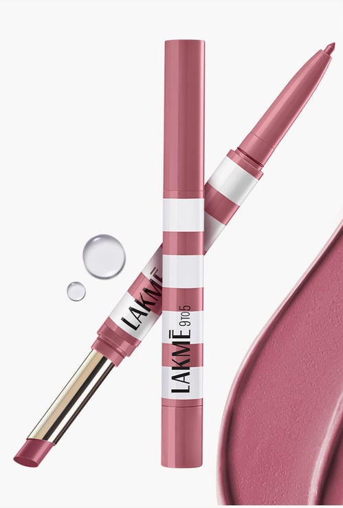 LAKME 9to5 Hya Matte Beach Edit 2in1 Lipstick + Liner - Pro Pink