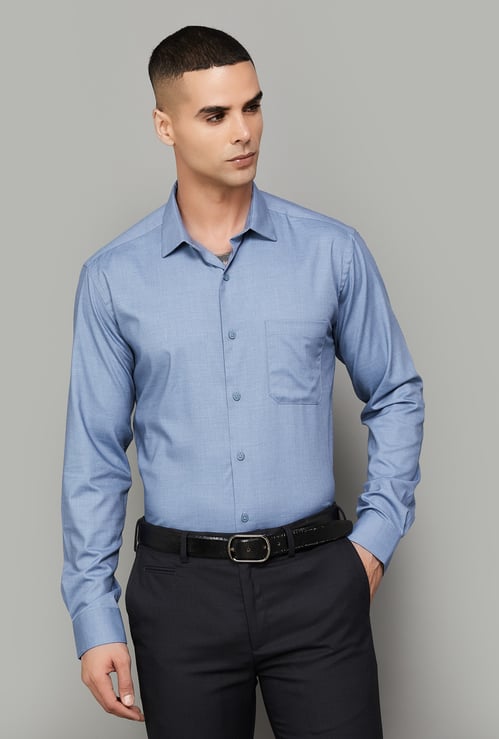 PARK AVENUE Solid Slim Fit Formal Shirt