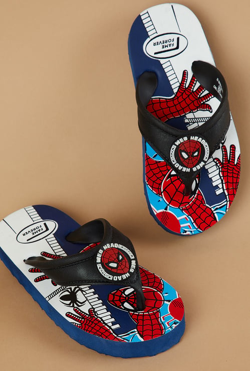 FAME FOREVER Boys Spider-Man Flip-Flops