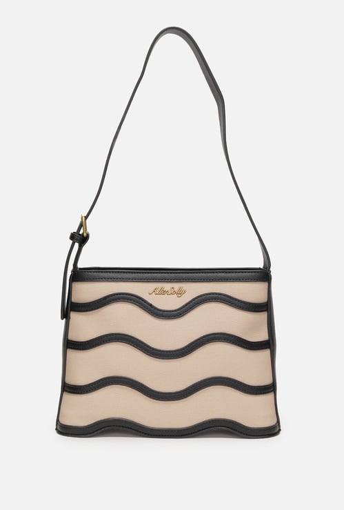ALLEN SOLLY Textured Shoulder Bag