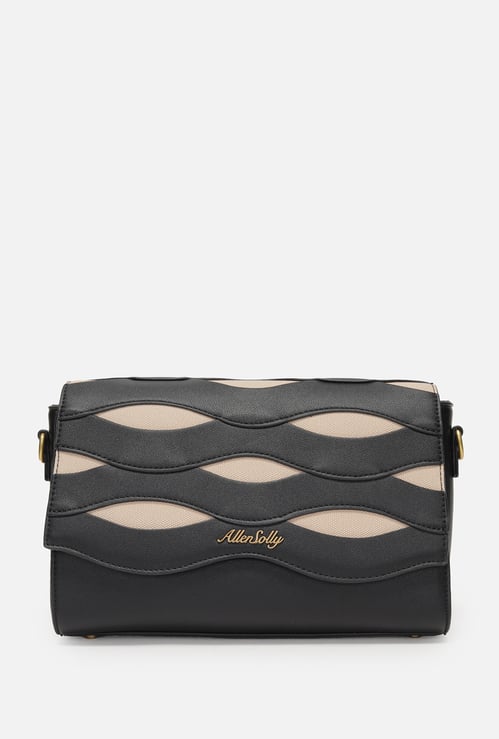 ALLEN SOLLY Textured Shoulder Bag