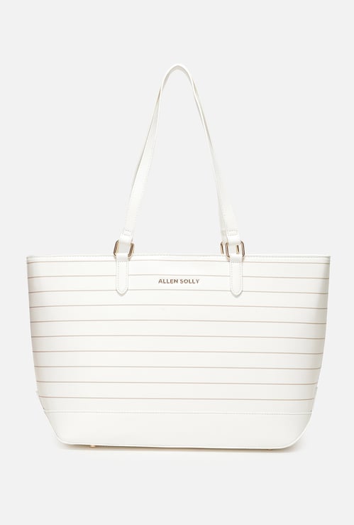ALLEN SOLLY Striped Shoulder Bag