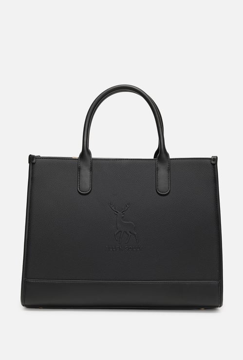 ALLEN SOLLY Solid Laptop Bag