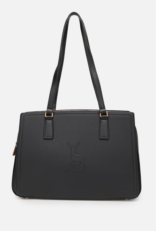 ALLEN SOLLY Solid Laptop Bag