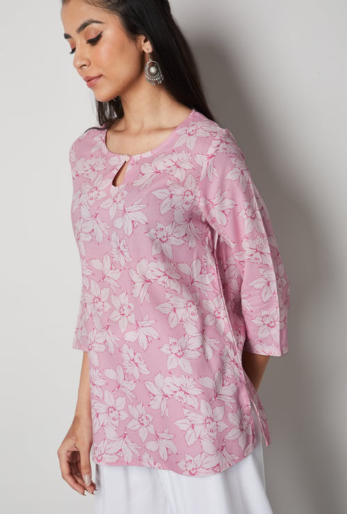 MELANGE Floral Print Kurti