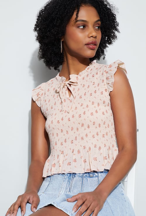 GINGER Smocked Top